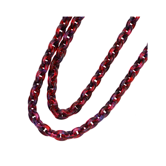 グラスチェーン (ルビー)