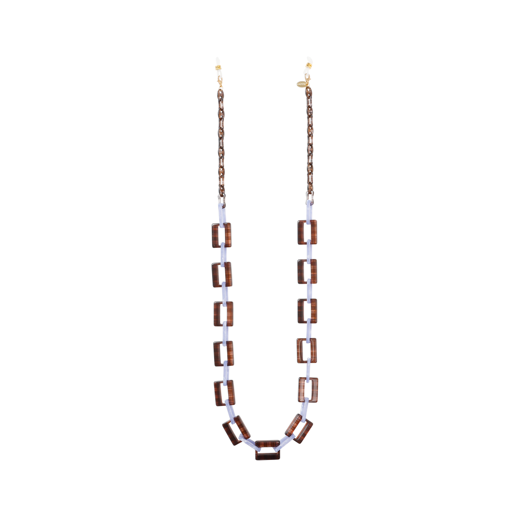 GOSH Accessories 3WAYグラスチェーン ベアー×アメジスト（GAG-001-14）全体写真｜メガネチェーン・メガネコード・ネックレス