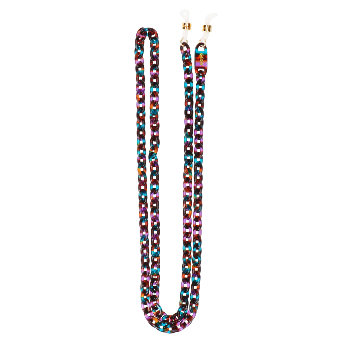 GOSH Accessories グラスチェーン アマゾン（GAG-004-12）全体写真｜アセテートのメガネチェーン・グラスコード