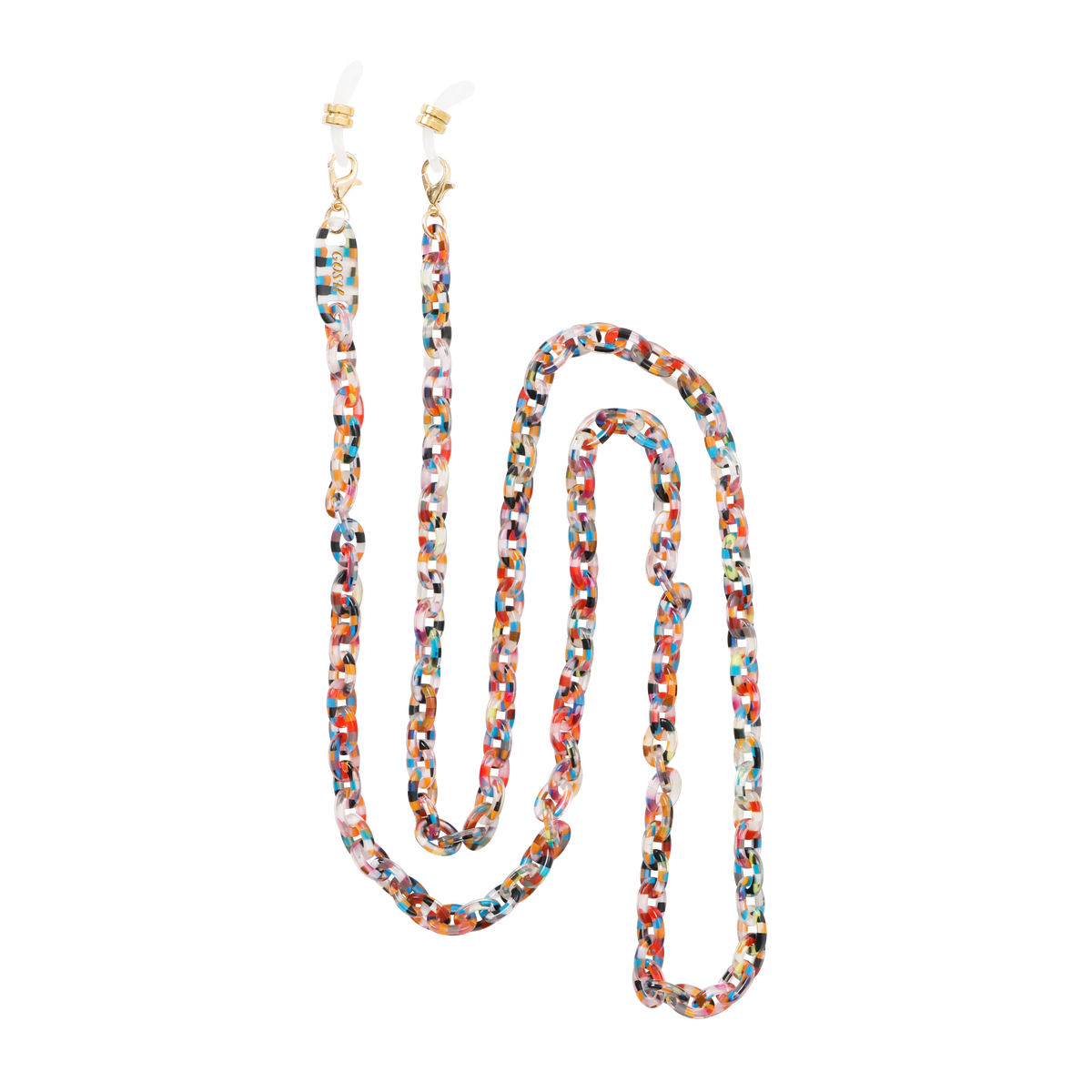 GOSH Accessories グラスチェーン ロボ（GAG-004-26）全体写真｜アセテートのメガネチェーン・グラスコード
