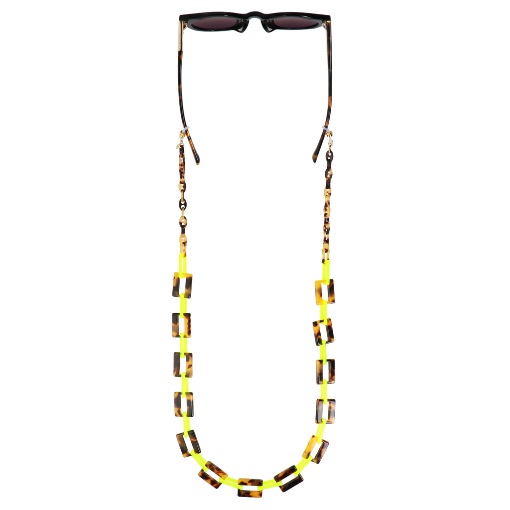 GOSH Accessories 3wayグラスチェーン GAG-001-01 コハク×レモン ディテール