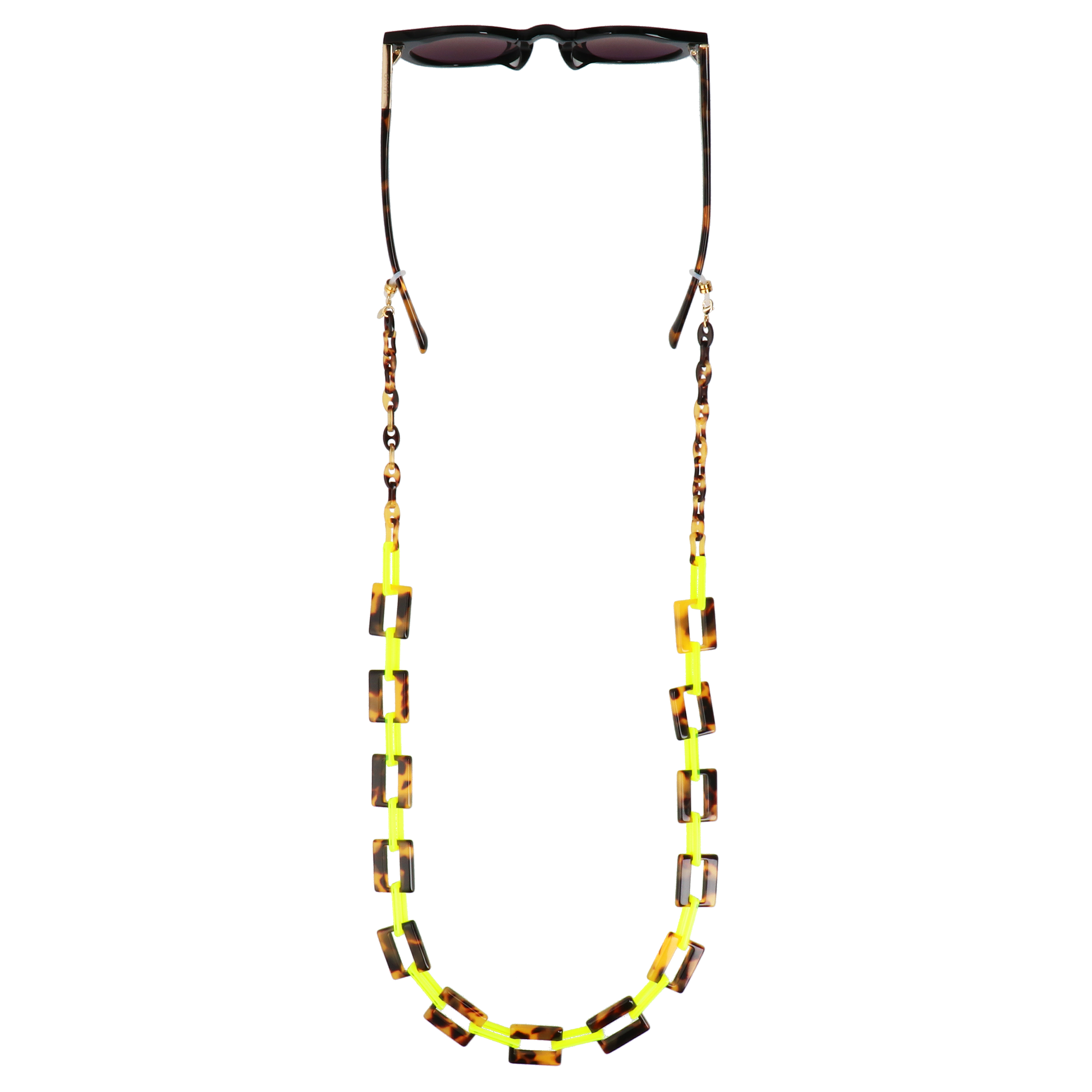 GOSH Accessories 3wayグラスチェーン GAG-001-01 コハク×レモン ディテール