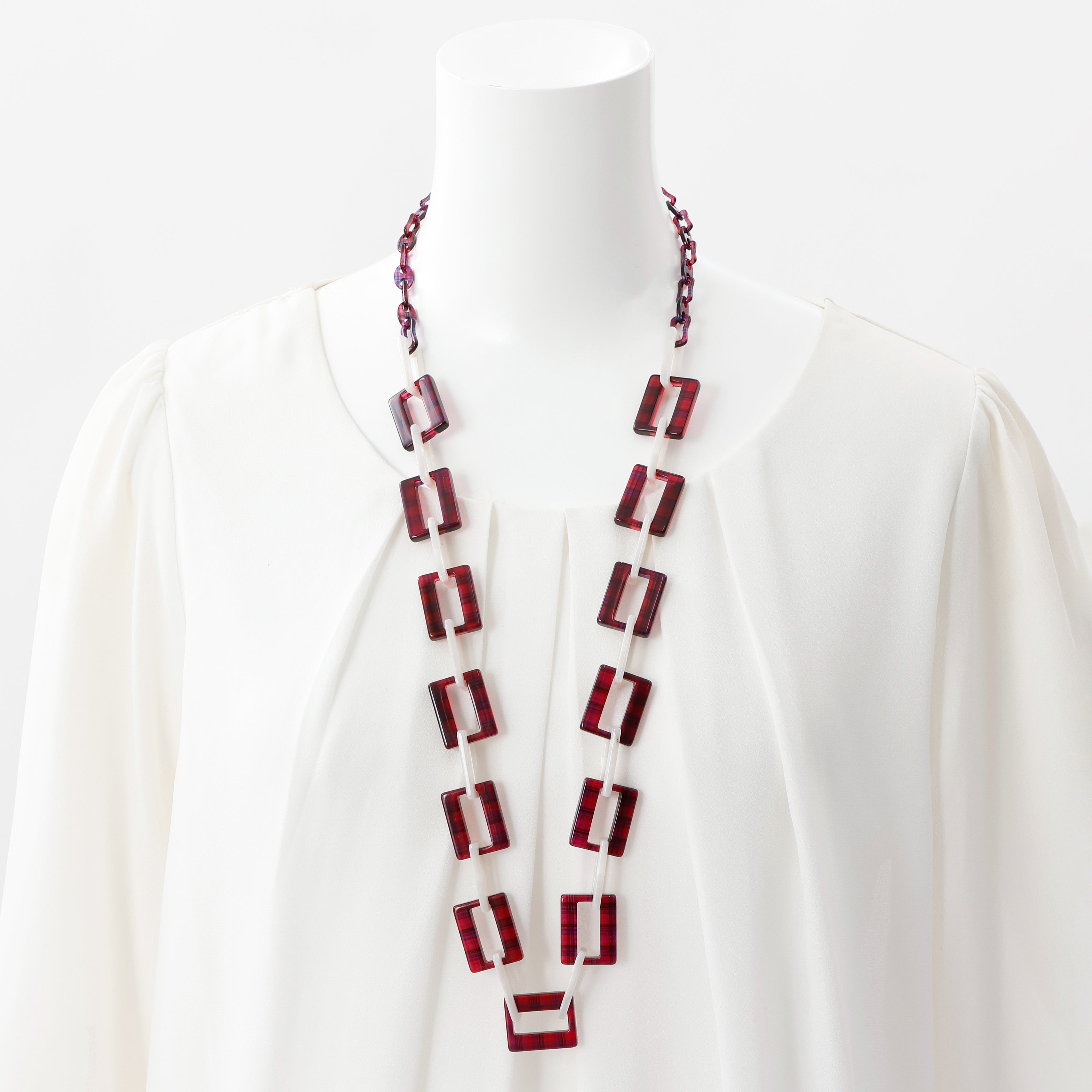 GOSH Accessories　3wayグラスチェーン（ルビー×スノー）