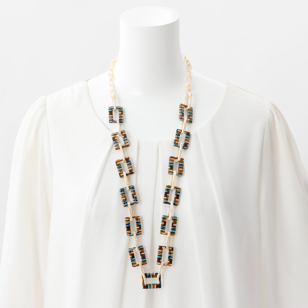 GOSH Accessories　3wayグラスチェーン（ブルータイル×スノー）